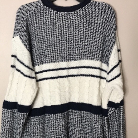 Vtg Liz Claiborne oversized cotton blend knit pullover fall sweater large - Picture 10 of 11